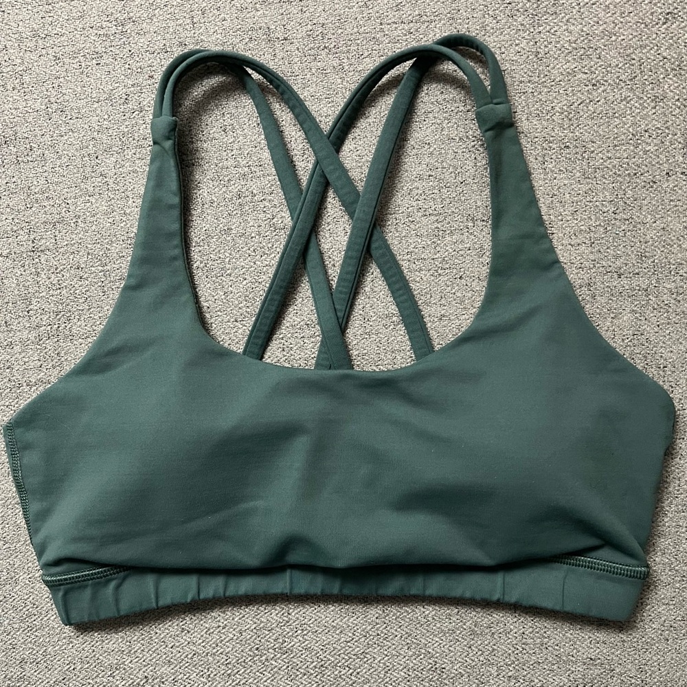lululemon Forest Green Energy Sports Bra